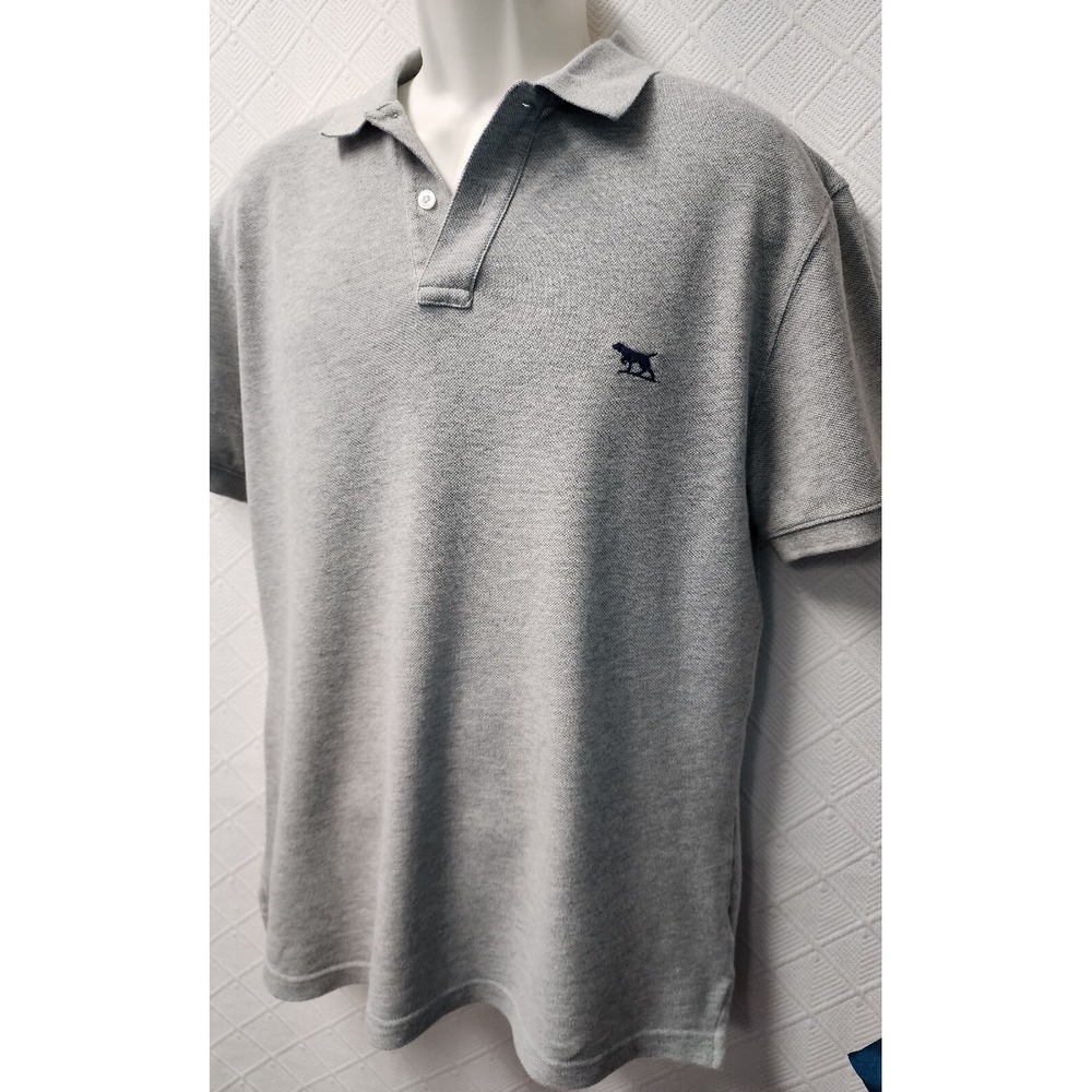 Gunn Polo L Short Sleeve Polo Gray LNC! WORN 1X